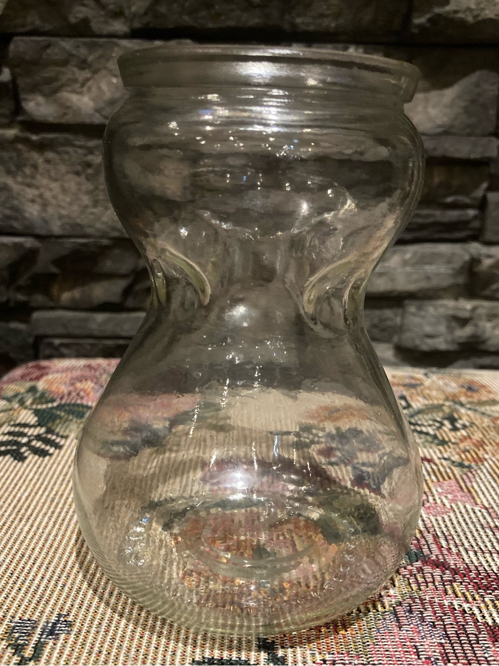 Vintage Clear Glass Hyacinth Bulb Vase
